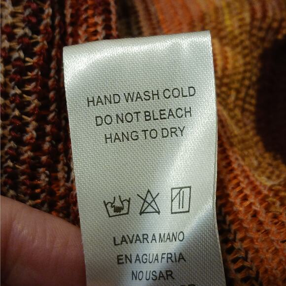 Doe & Rae Zig Zag Embroidered Cardigan Sz L - Picture 10 of 10